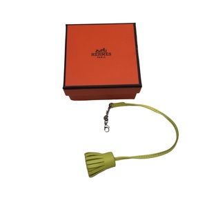 Hermés Lime 9R Leather Carmencita Bag Charm